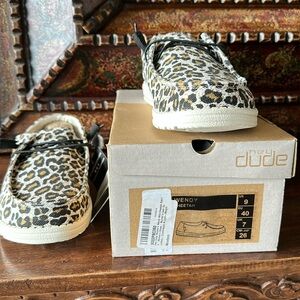 Hey Dude Womens Wendy Cheetah, New in Box with Tags